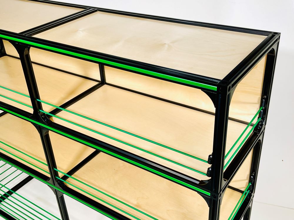 Additional view of the TNTvans Wheel Well Shelving Kit for Camper Vans, part of a DIY camper van conversion interior