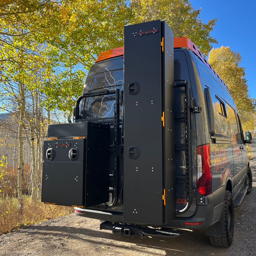 Further view of the Avatar Offroad Niko Van Storage Box, part of the Avatar Offroad van storage and overland range
