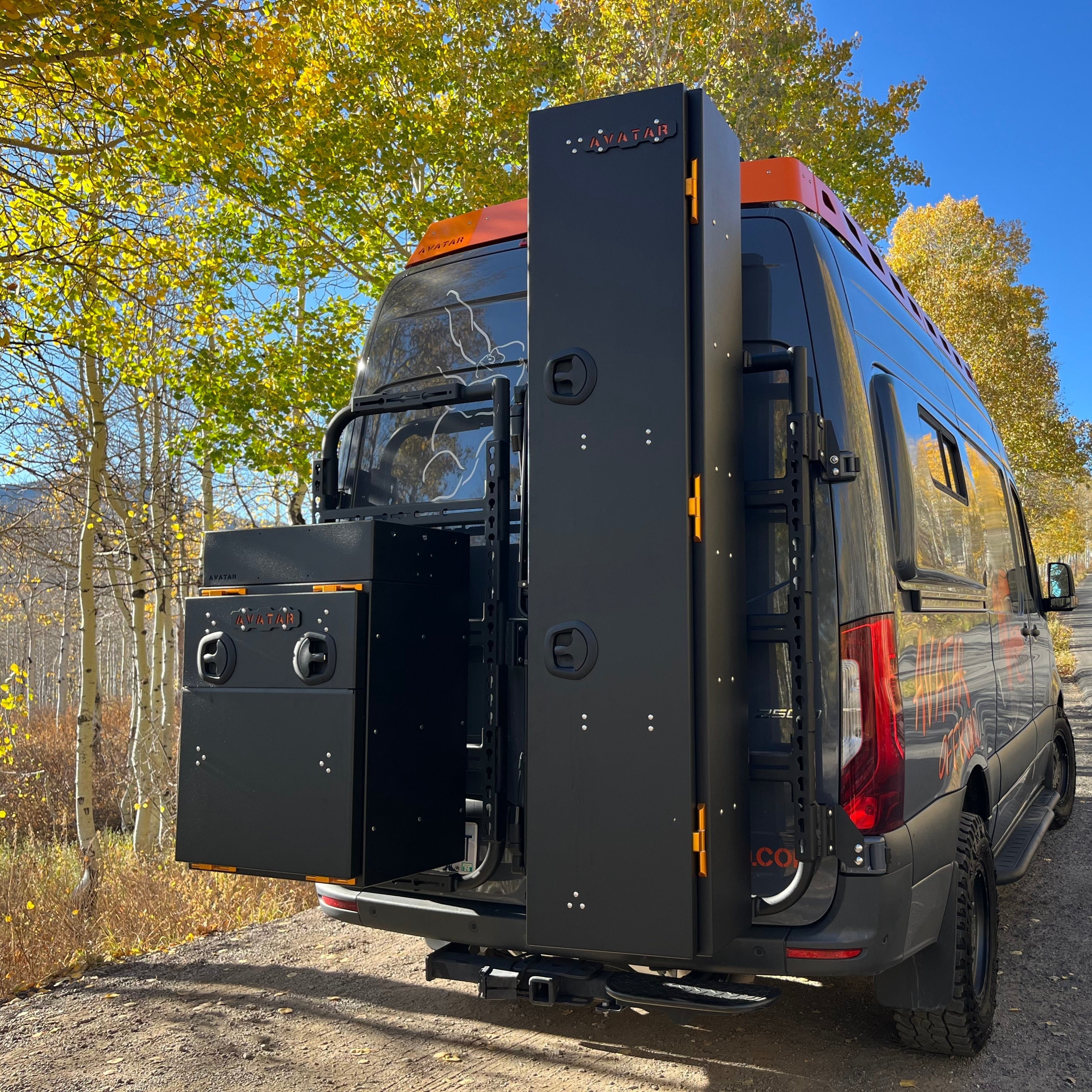 Further view of the Avatar Offroad Niko Van Storage Box, part of the Avatar Offroad van storage and overland range