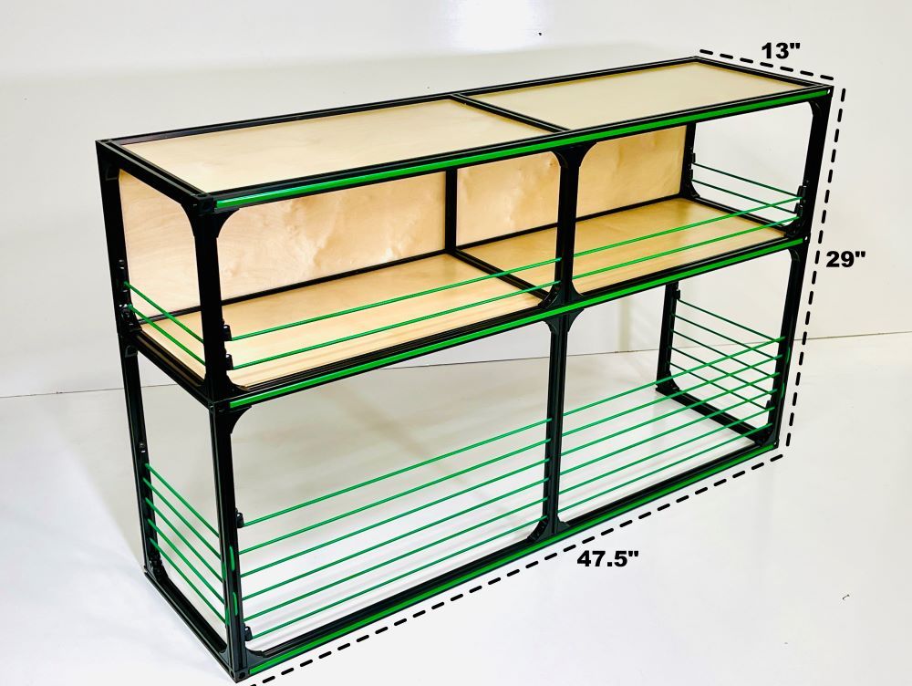 Alternate view of the TNTvans Wheel Well Shelving Kit for Camper Vans, part of a DIY camper van conversion interior