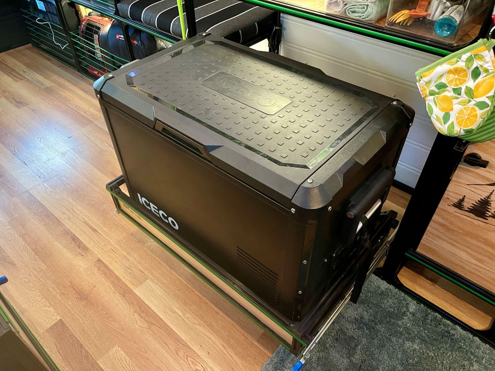 Angled view of the TNTvans Sprinter 170 Campervan Conversion Kit, part of a DIY camper van conversion interior