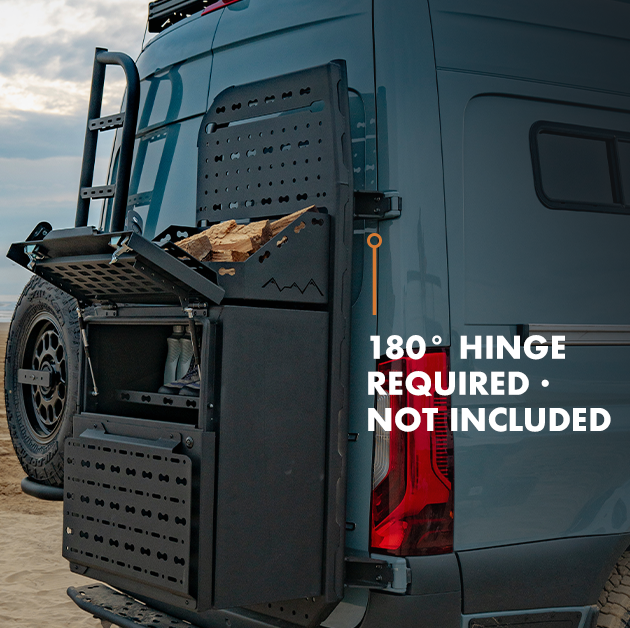 Sprinter Rear Door Atlas Storage Rack | Passenger Side