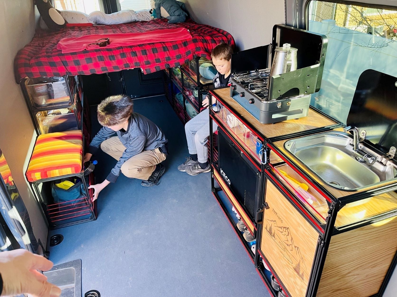 Further view of the TNTvans Sprinter 170 Campervan Conversion Kit, part of a DIY camper van conversion interior