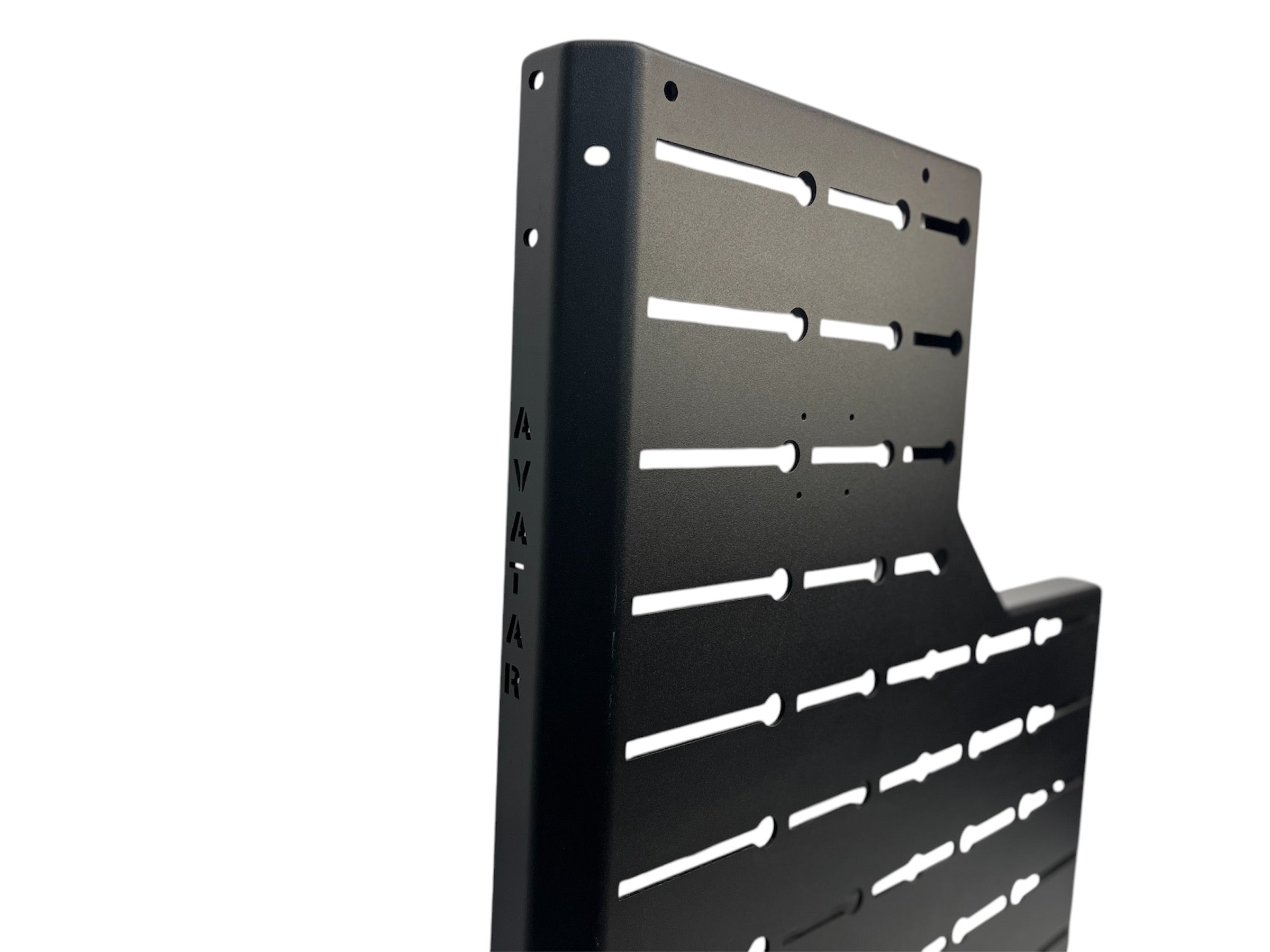 Additional view of the Avatar Offroad Outpost Sprinter Mounting Carrier, fitted to an overland van build