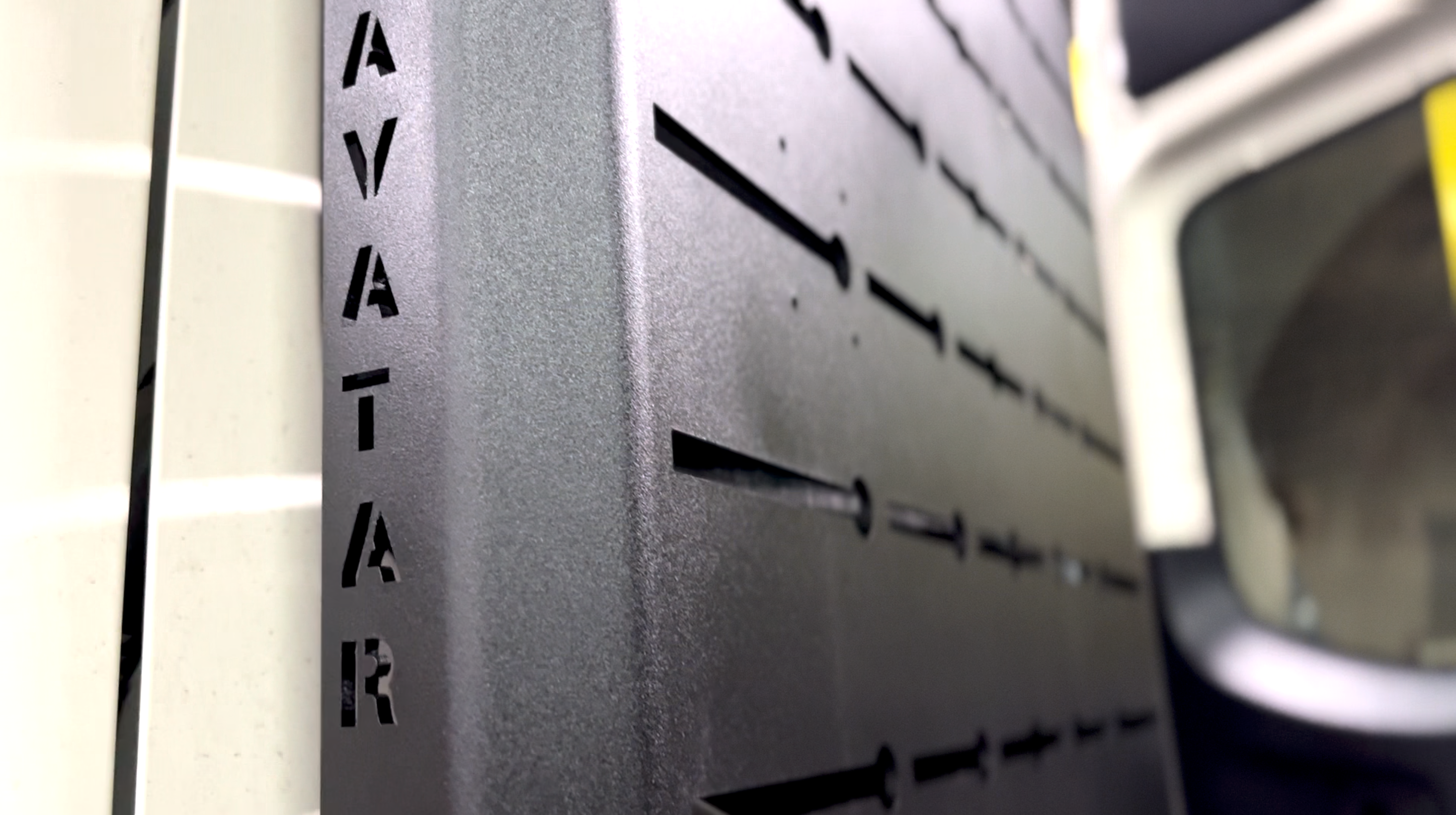 Additional view of the Avatar Offroad Sir Packs-a-lot Storage Mounting System, fitted to an overland van build