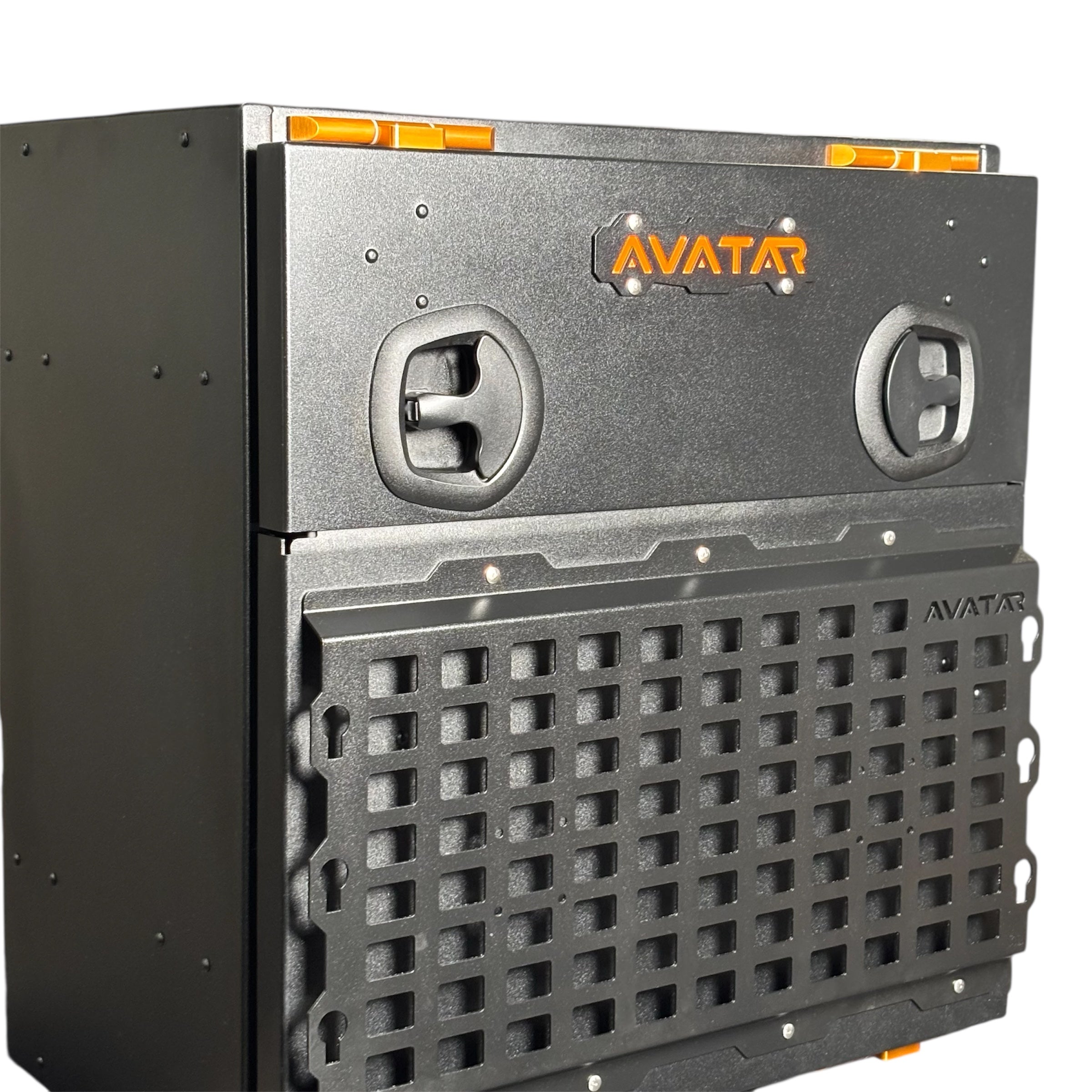 Studio view of the Avatar Offroad Niko Van Storage Box, part of the Avatar Offroad van storage and overland range
